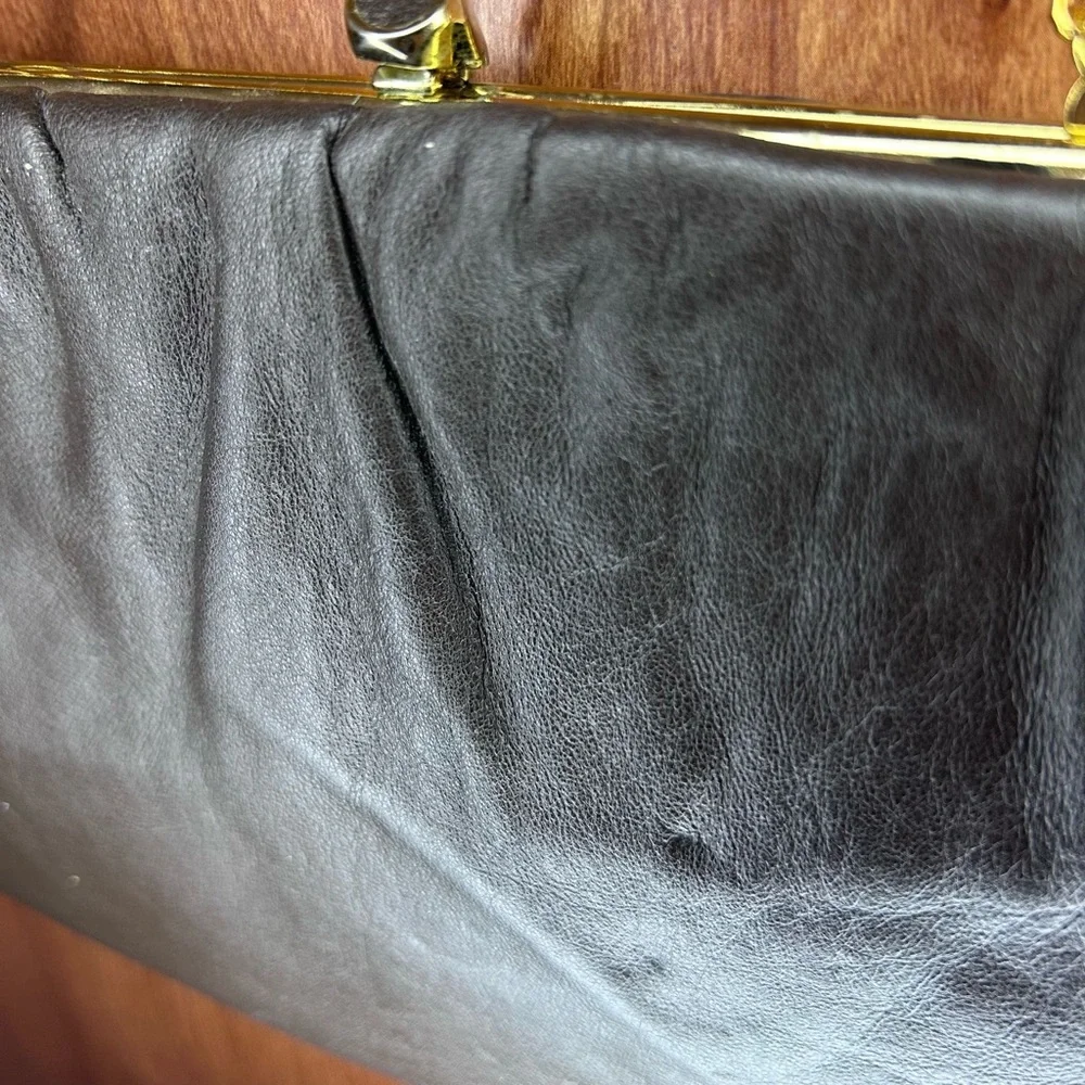 Elegant‎ Brown Leather Clutch